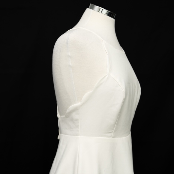 Lulu's. Play On Curves Ivory Backless Mini Dress. - Picture 6 of 11
